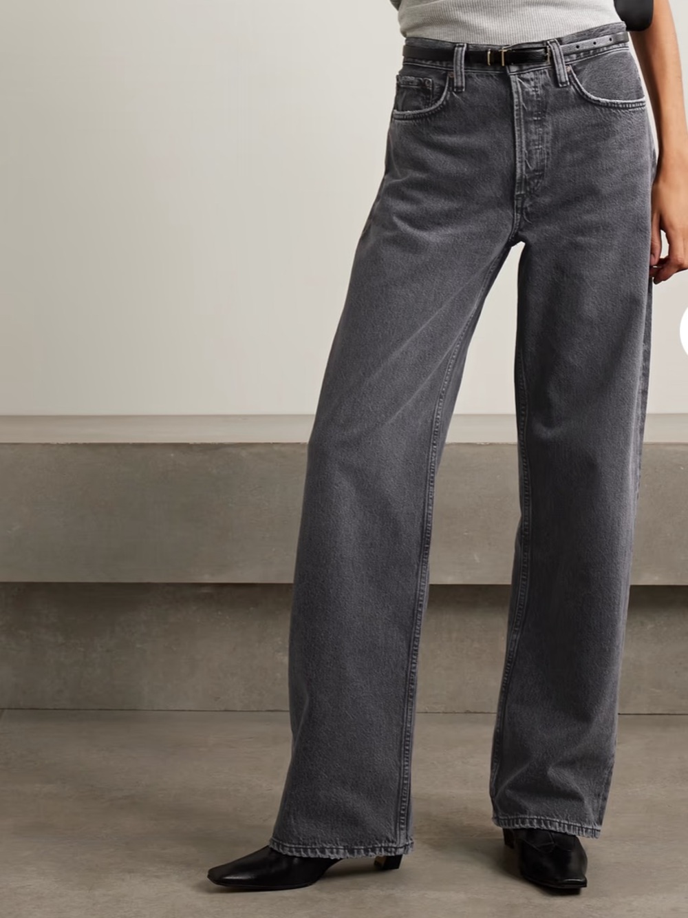 AGOLDE Arc Long mid-rise wide-leg jeans